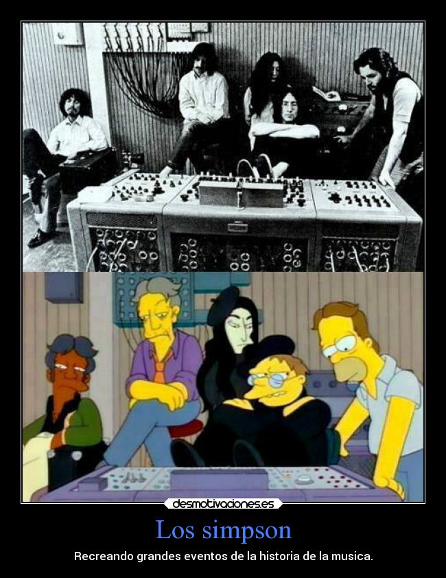 Los simpson - Recreando grandes eventos de la historia de la musica.