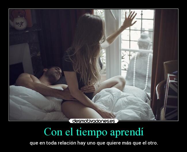 Con el tiempo aprendí -