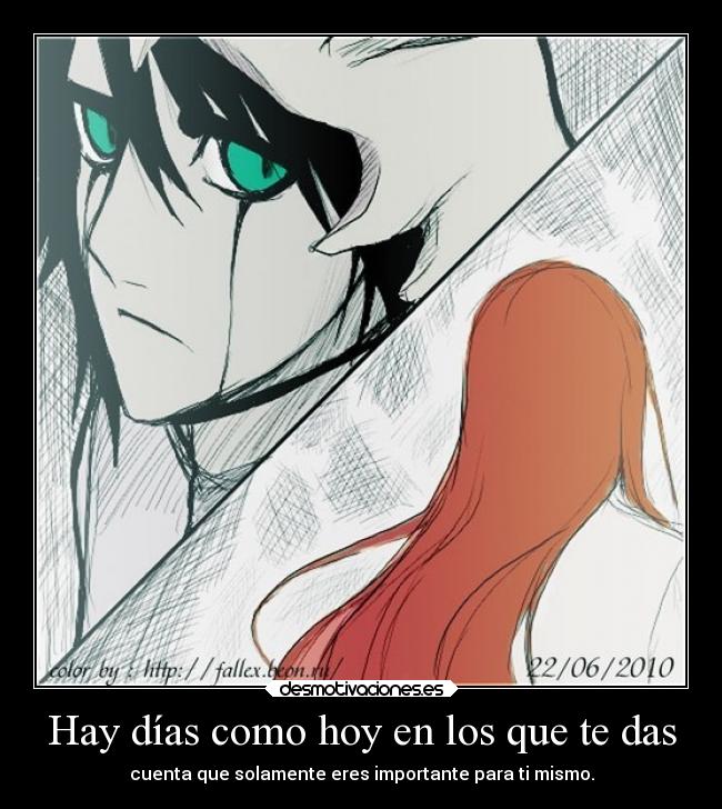 Hay días como hoy en los que te das - 