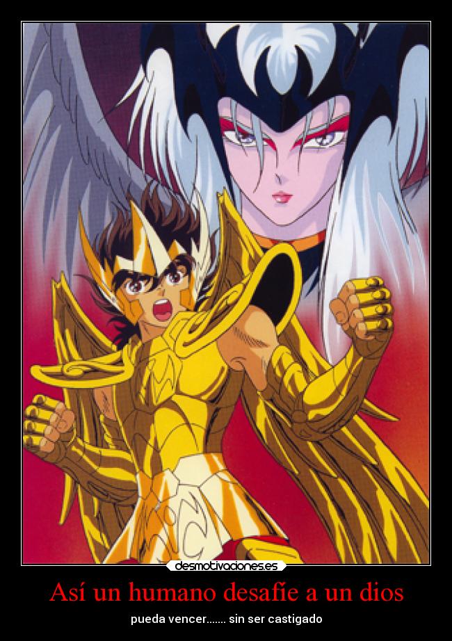 carteles dios anime saint seiya lucifer desmotivaciones