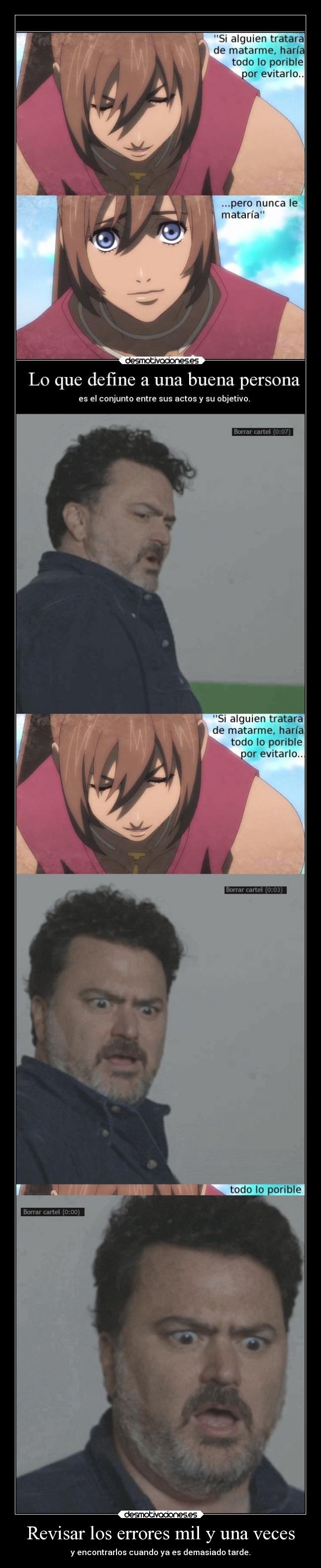 Revisar los errores mil y una veces - 