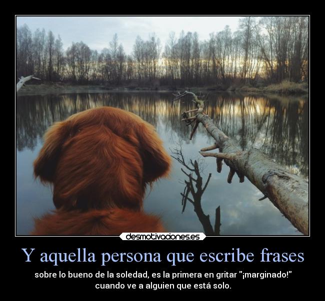 Y aquella persona que escribe frases - 