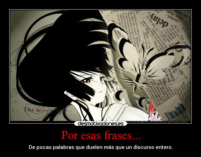 Por esas frases... -