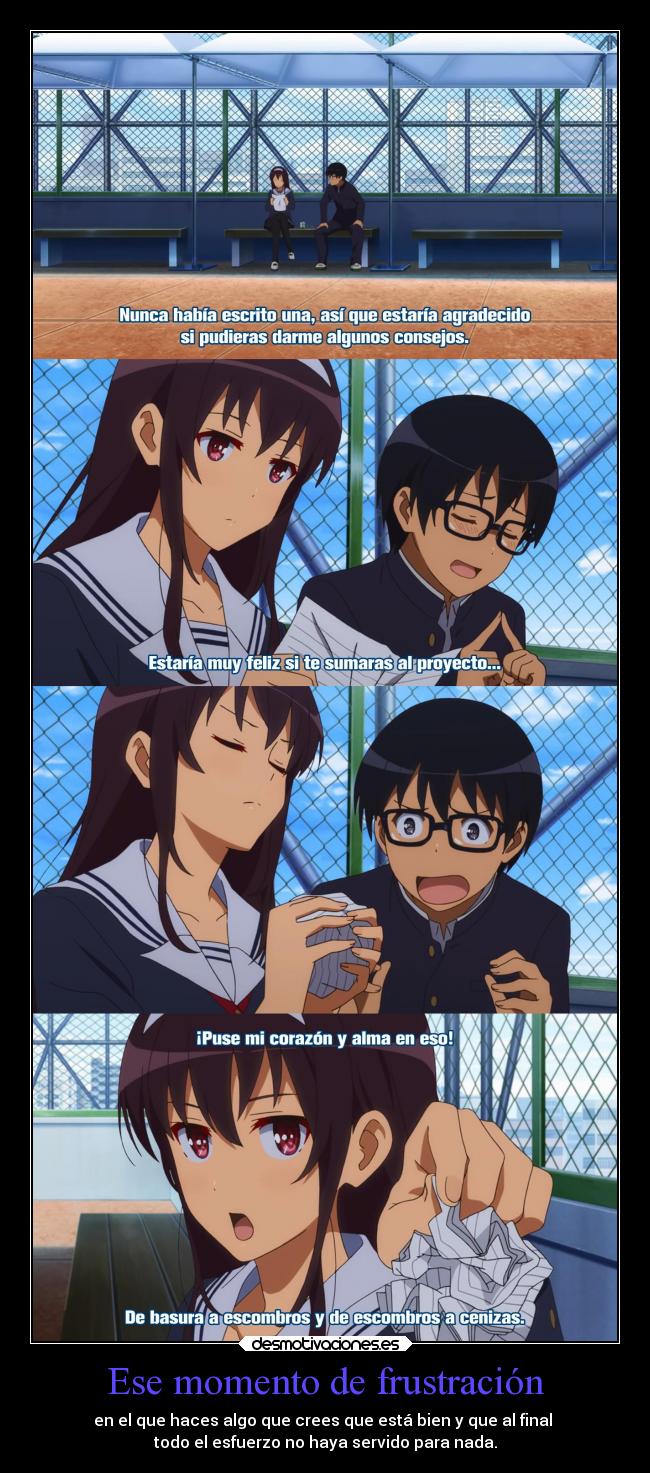 Ese momento de frustración - 