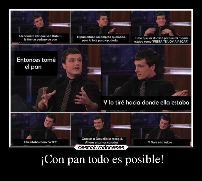 carteles humor desmotivaciones juegos del hambre peeta loquisho troll pan enamlorar desmotivaciones