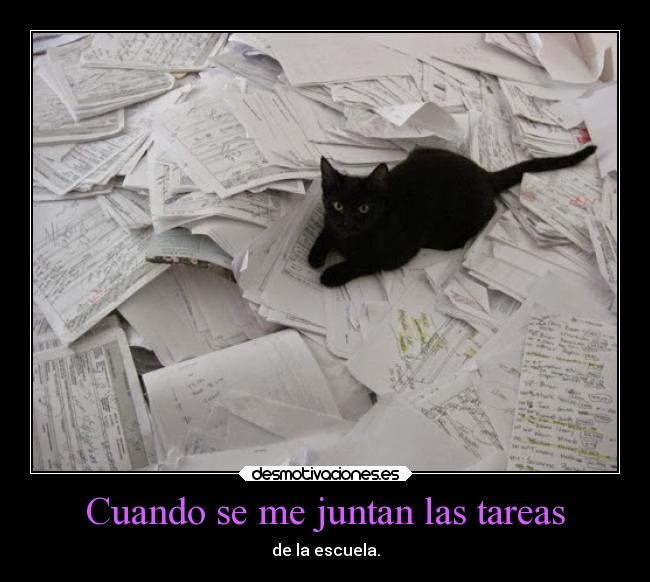 Cuando se me juntan las tareas - 