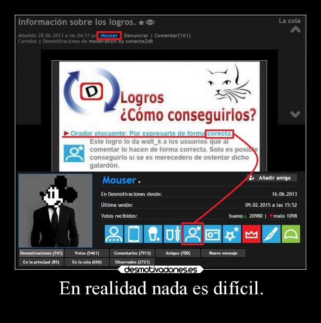 En realidad nada es difícil. - 