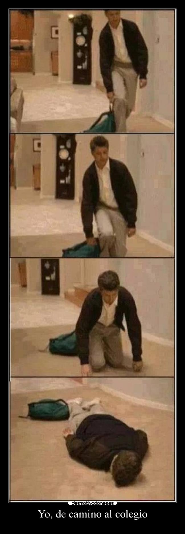 Yo, de camino al colegio -