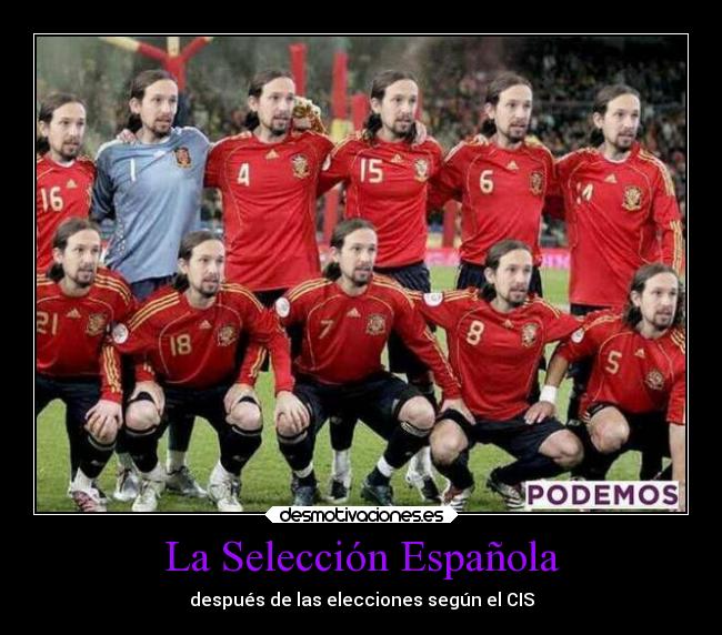 La Selección Española - después de las elecciones según el CIS