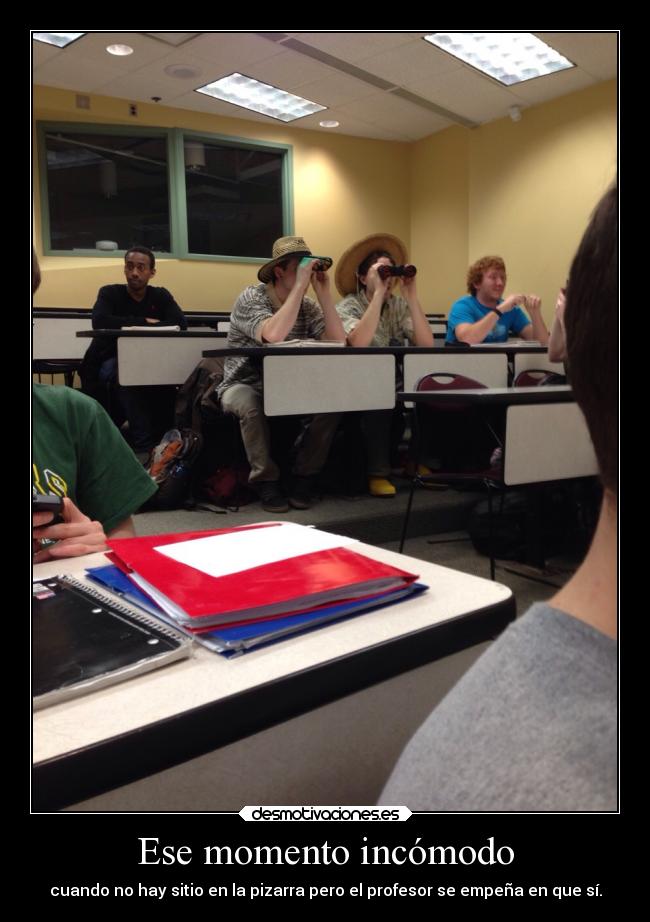 Ese momento incómodo -