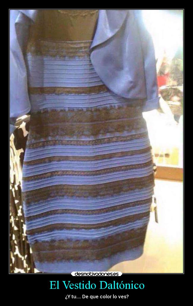 El Vestido Daltónico - ¿Y tu.... De que color lo ves?
