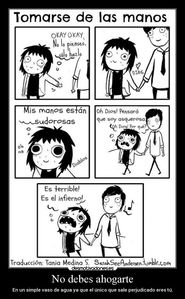 carteles miedo confianza amigos amistad sarahseeandersen comic desmotivaciones