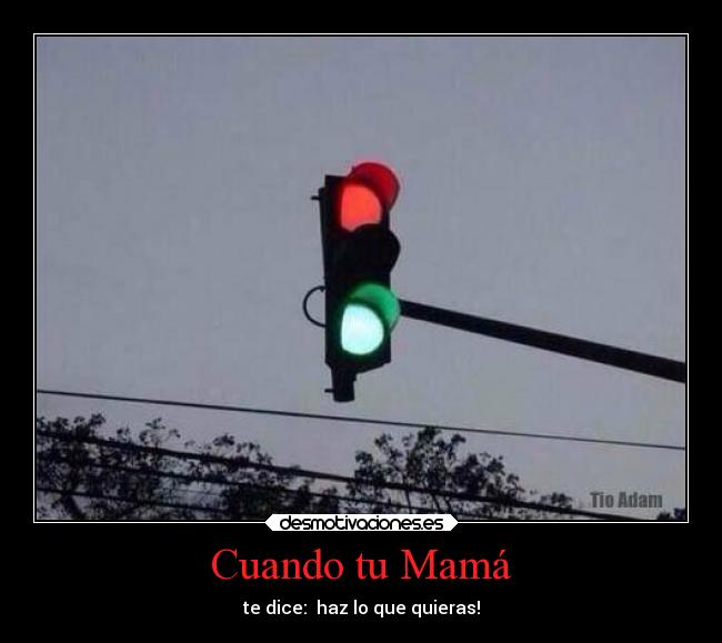 Cuando tu Mamá - te dice: haz lo que quieras!