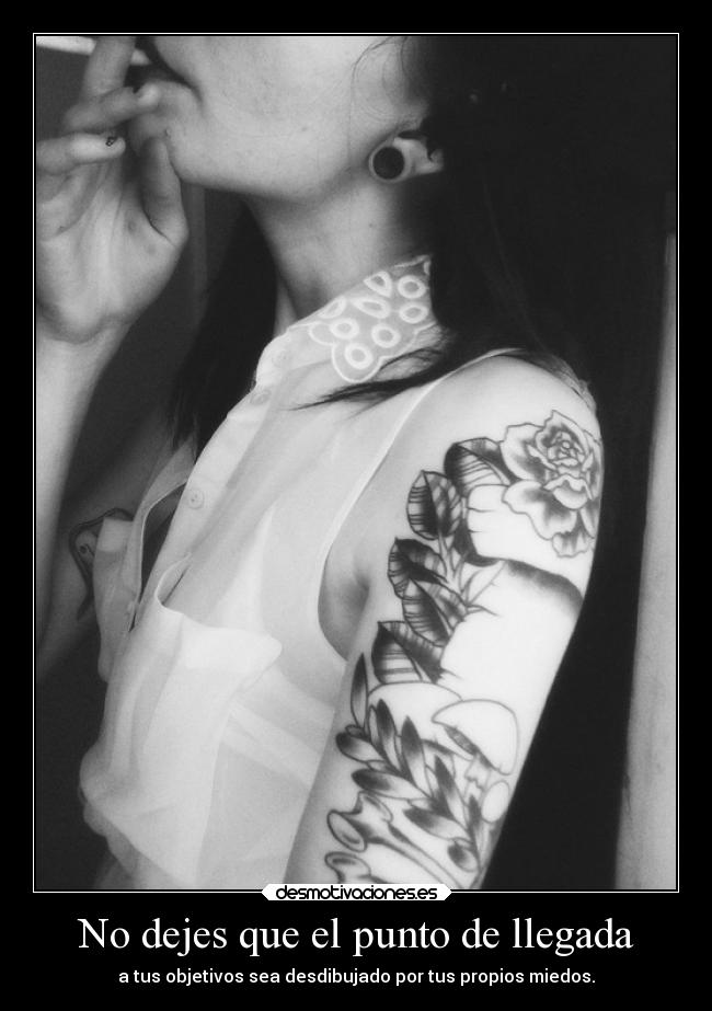 No dejes que el punto de llegada -