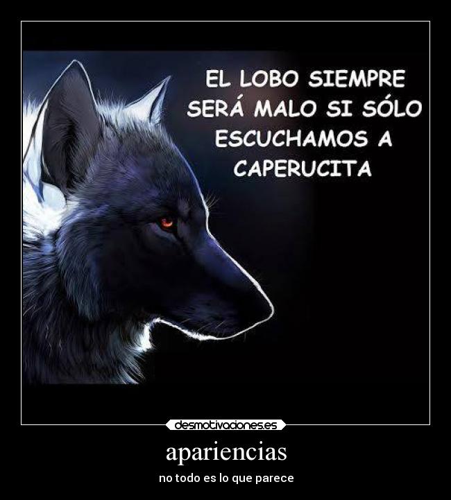 apariencias - no todo es lo que parece