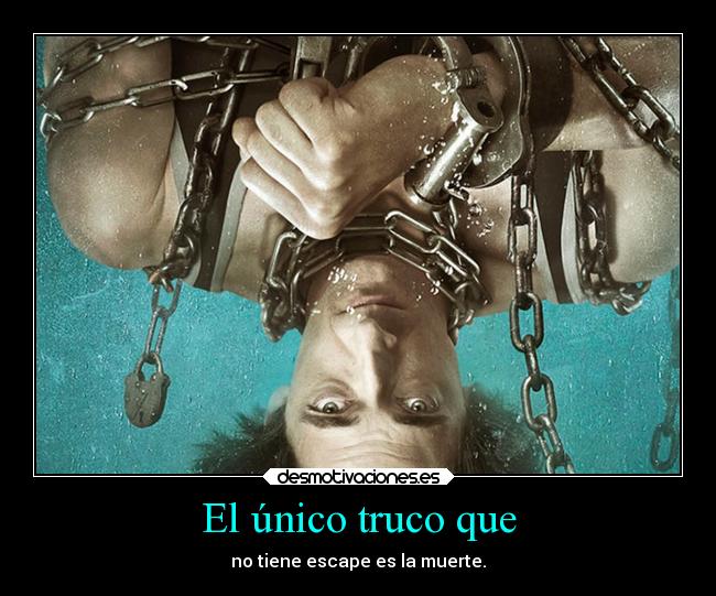 carteles muerte ideas houdini desmotivaciones