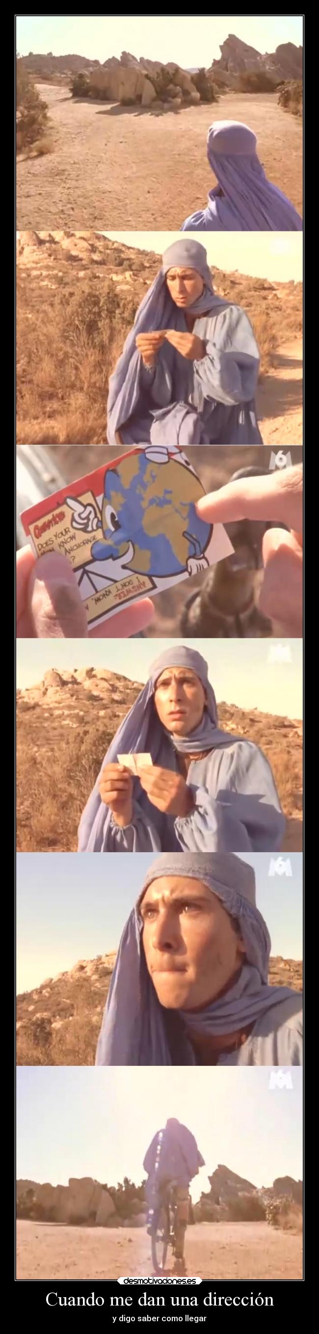 Cuando me dan una dirección - y digo saber como llegar