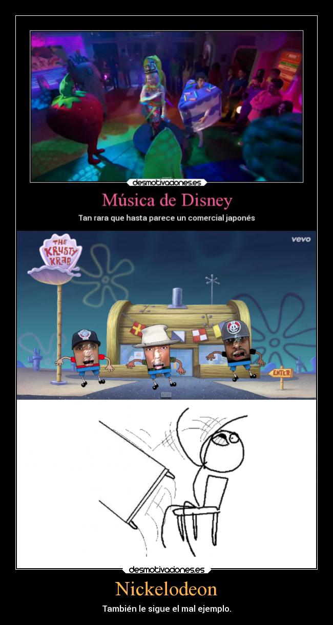 carteles musica cine disney nickelodeon bob esponja rara desmotivaciones