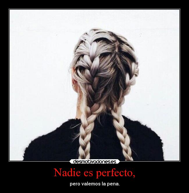 Nadie es perfecto, -