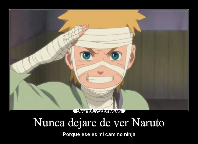 Nunca dejare de ver Naruto -