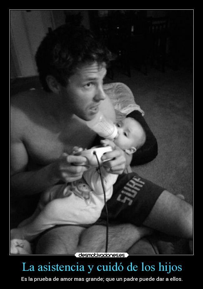 La asistencia y cuidó de los hijos -