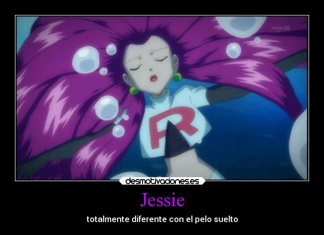 carteles pokemon anime jessie equipo rocket pelo cabello suelto desmotivaciones
