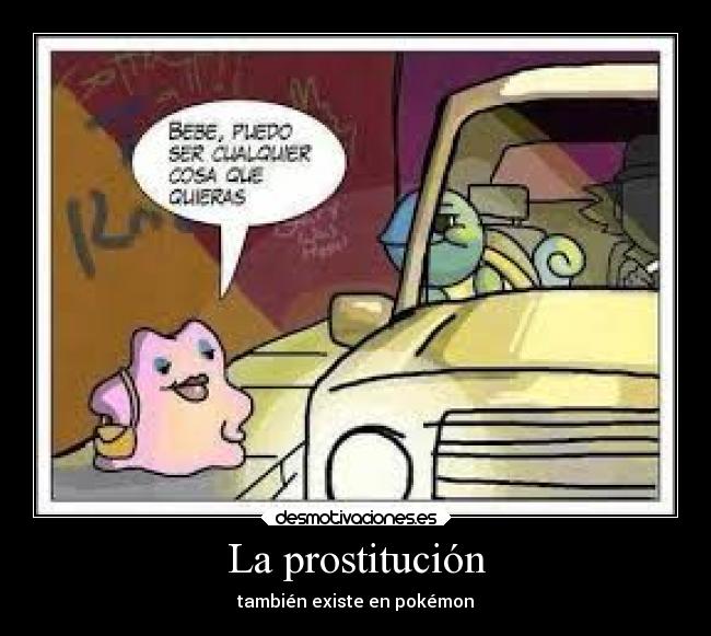 La prostitución - también existe en pokémon
