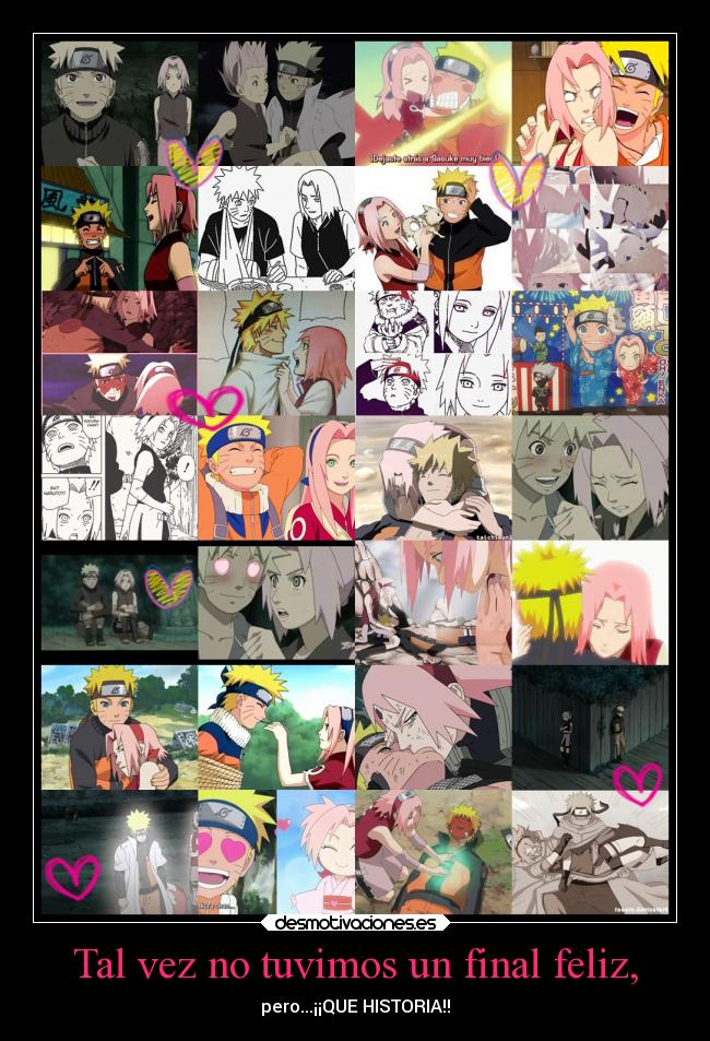 carteles promesas naruto historia felicidad desamor corazon anime amor alegria alma desmotivaciones