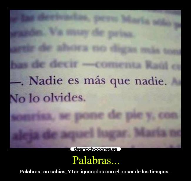 Palabras... -