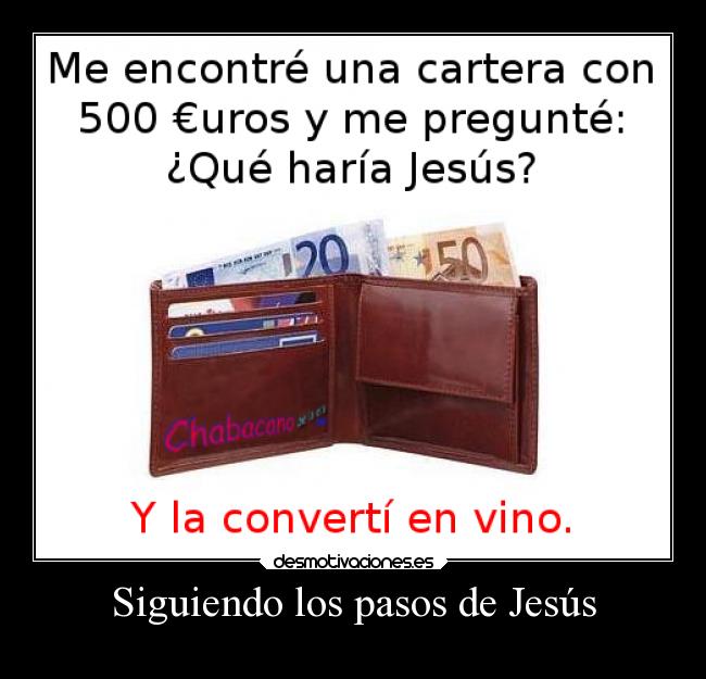 Siguiendo los pasos de Jesús -