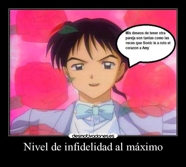 Nivel de infidelidad al máximo -