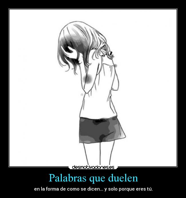 Palabras que duelen -