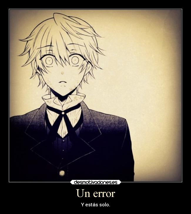 Un error -