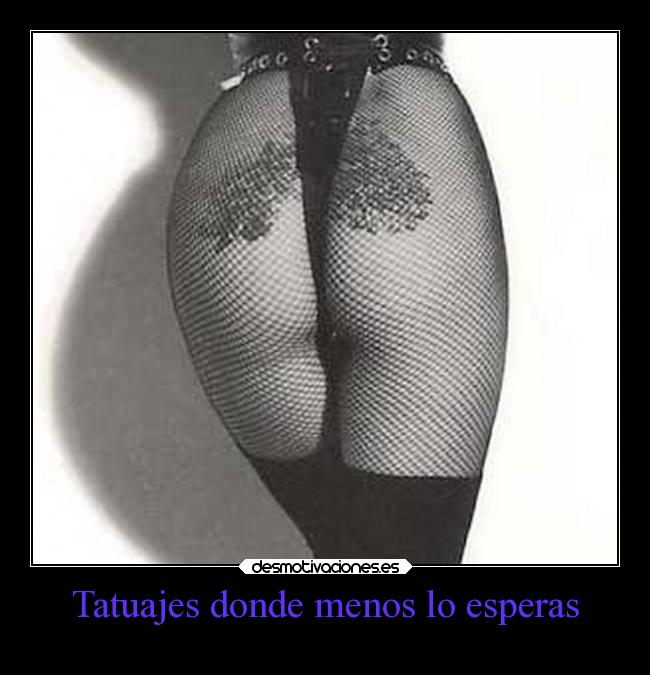 Tatuajes donde menos lo esperas - 