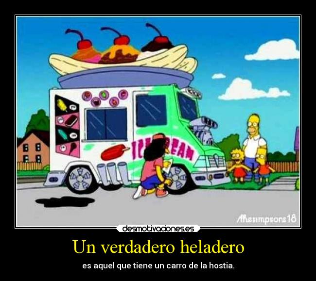 Un verdadero heladero -