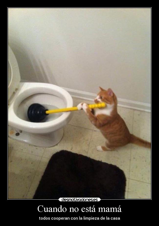 Cuando no está mamá -