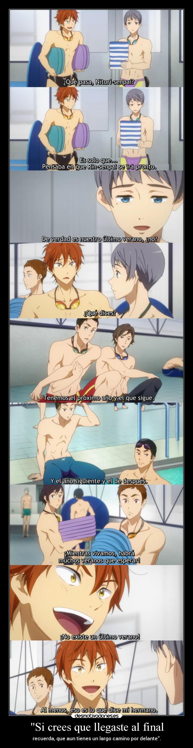 carteles vida anime creer llegar final recordar tener largo camino recorrer raptorhunters desmotivaciones