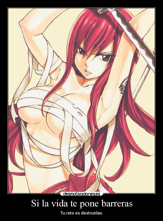Si la vida te pone barreras - Tu reto es destruirlas.