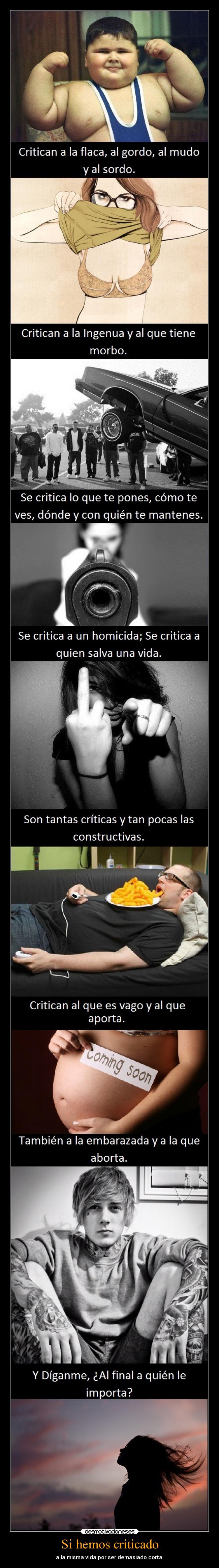 Si hemos criticado - 