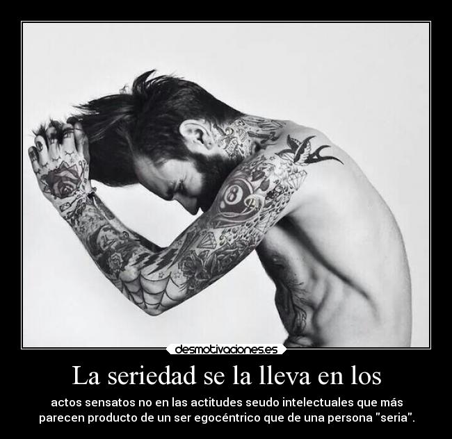 La seriedad se la lleva en los - 