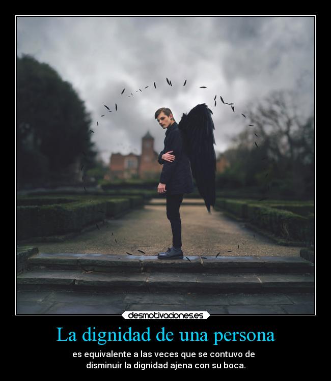 La dignidad de una persona - 