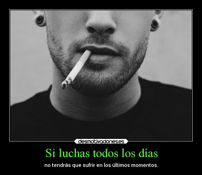 Si luchas todos los días -