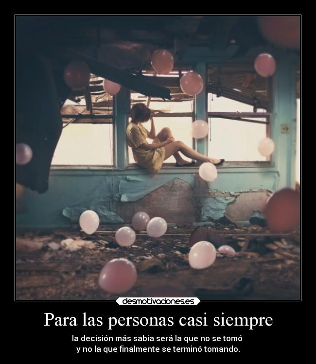 Para las personas casi siempre -