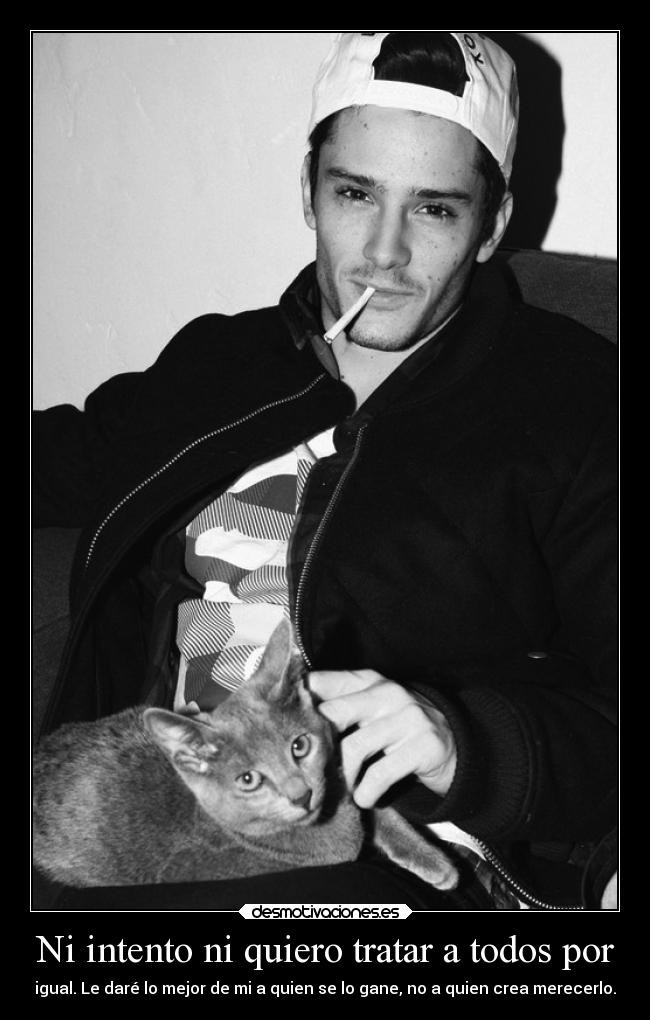 Ni intento ni quiero tratar a todos por -