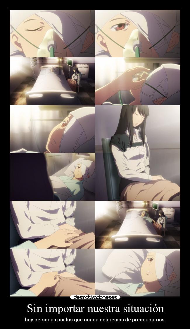 carteles vida dolor familia amor anime raptorhunters harukaze manga aldnoah hermanos preocupacion verdad desmotivaciones