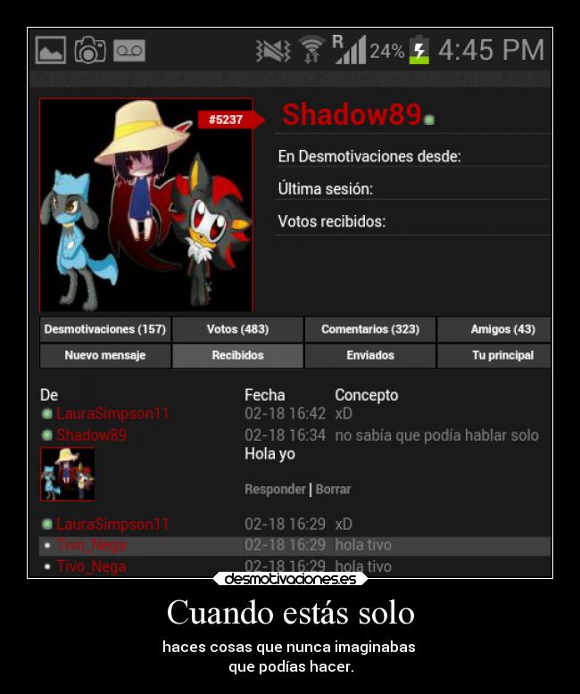 carteles vida foreveralone yohablandosolo shadow89 desmotivaciones