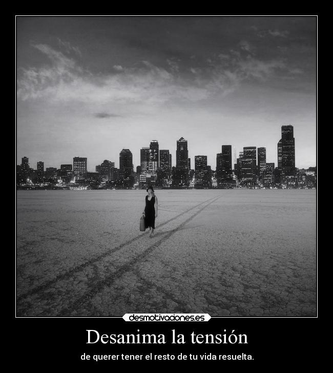 Desanima la tensión - 