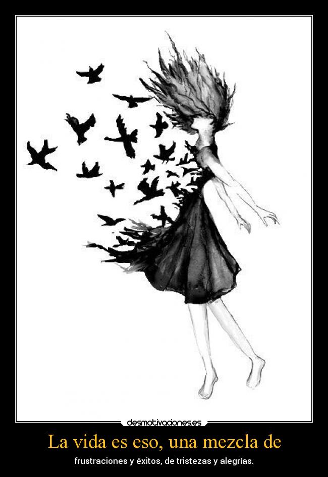 La vida es eso, una mezcla de - 