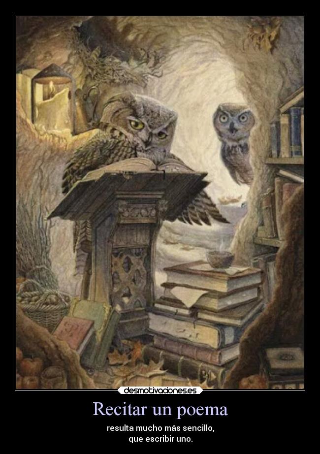 Recitar un poema - 