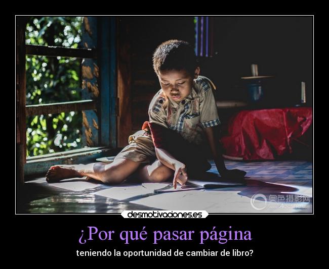 ¿Por qué pasar página - 